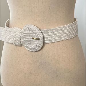 Lily Pulitzer White Woven Belt like New